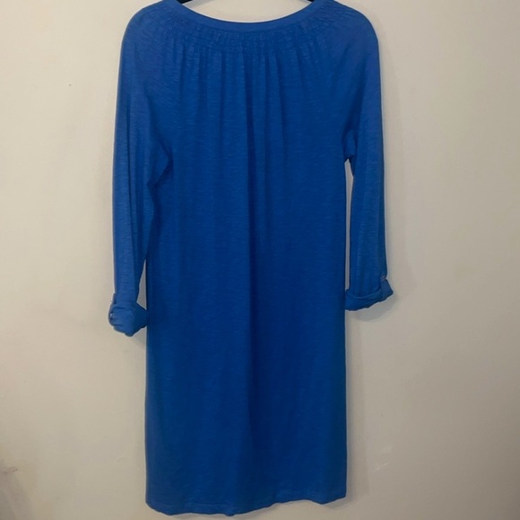 Lilly Pulitzer Sleeved Essie Dress Ladies Size Medium Bennett Blue - Picture 7 of 11